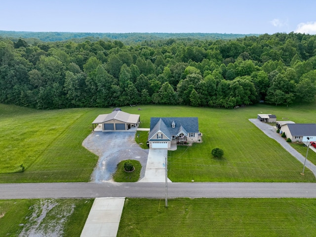 1383 Smith Chapel Rd, Shelbyville, TN 37160 - view from above of property featuring a forest