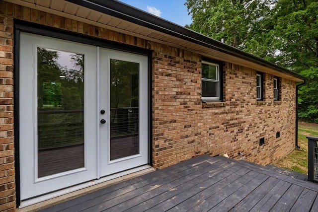 1079 Hillcrest Rd, Waverly, TN 37185 - wooden terrace featuring french doors