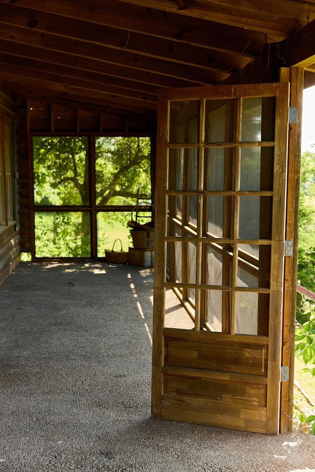 1794 Mosley Ferry Rd, Chapmansboro, TN 37035 - view of unfurnished sunroom