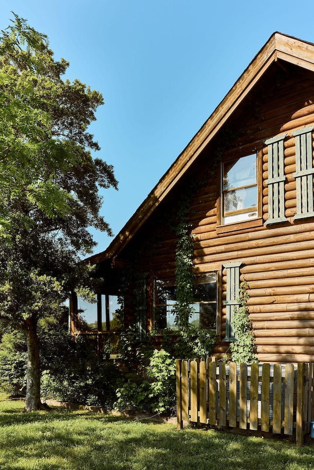 1794 Mosley Ferry Rd, Chapmansboro, TN 37035 - view of property exterior with log siding