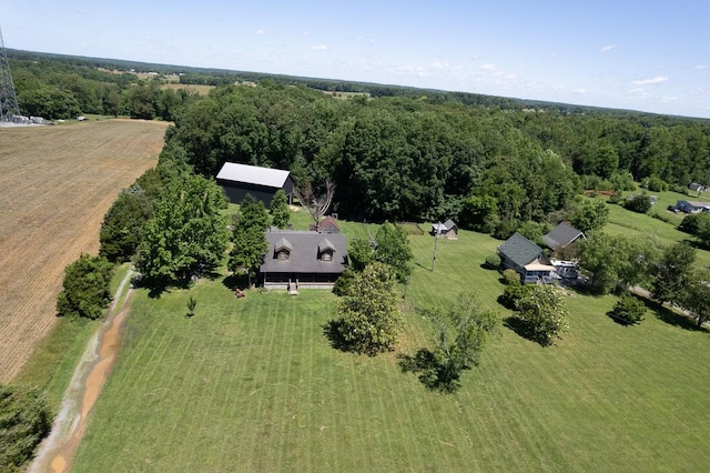 1794 Mosley Ferry Rd, Chapmansboro, TN 37035 - aerial view of property and surrounding area with a heavily wooded area