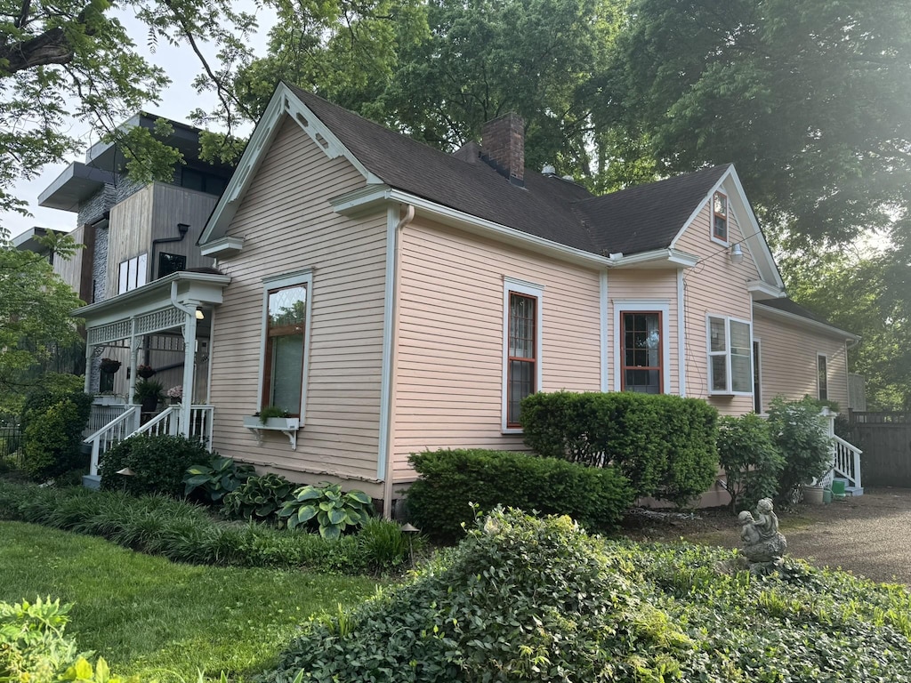 119 46th Ave N, Nashville, TN 37209 - view of property exterior featuring a chimney