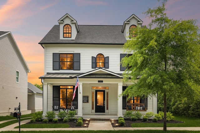 2060 Bushnell Farm Dr, Franklin, TN 37064 - view of front facade with a porch and a shingled roof