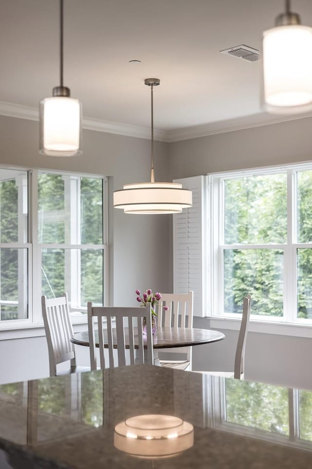 2060 Bushnell Farm Dr, Franklin, TN 37064 - dining room with crown molding