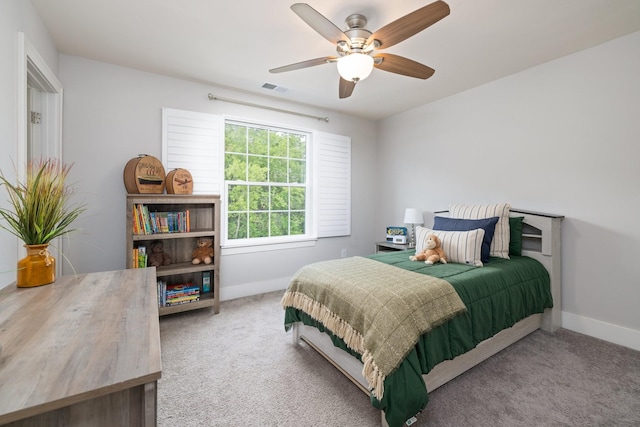 2060 Bushnell Farm Dr, Franklin, TN 37064 - carpeted bedroom with baseboards and a ceiling fan
