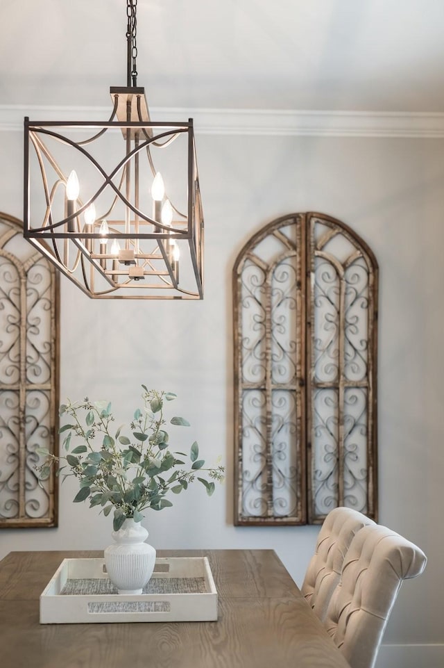 2060 Bushnell Farm Dr, Franklin, TN 37064 - detailed view of a chandelier and ornamental molding