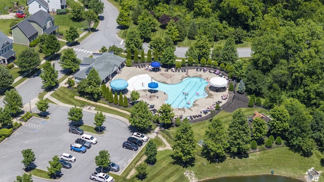 2060 Bushnell Farm Dr, Franklin, TN 37064 - bird's eye view of a pool area