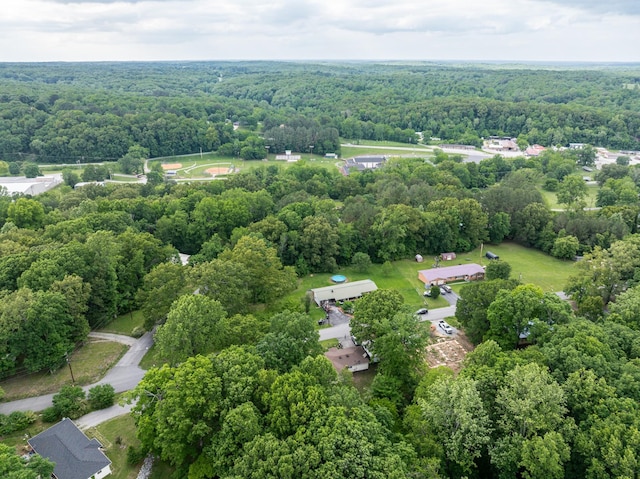 470 Arlington St, Erin, TN 37061 - aerial view of property and surrounding area featuring a heavily wooded area