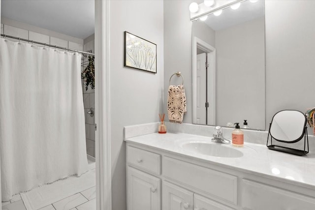 495 Baker Rd, Dickson, TN 37055 - bathroom featuring vanity and a shower with curtain