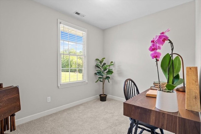 495 Baker Rd, Dickson, TN 37055 - carpeted home office with baseboards and plenty of natural light