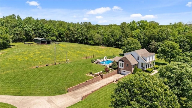 495 Baker Rd, Dickson, TN 37055 - bird's eye view of a forest