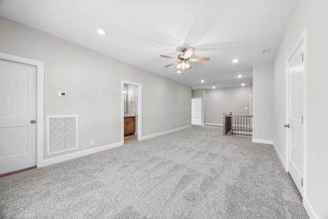 1456 Sango Commons Way, Clarksville, TN 37043 - carpeted empty room featuring ceiling fan, baseboards, and recessed lighting