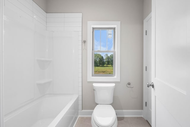 1456 Sango Commons Way, Clarksville, TN 37043 - full bathroom with baseboards, toilet, and tile patterned floors