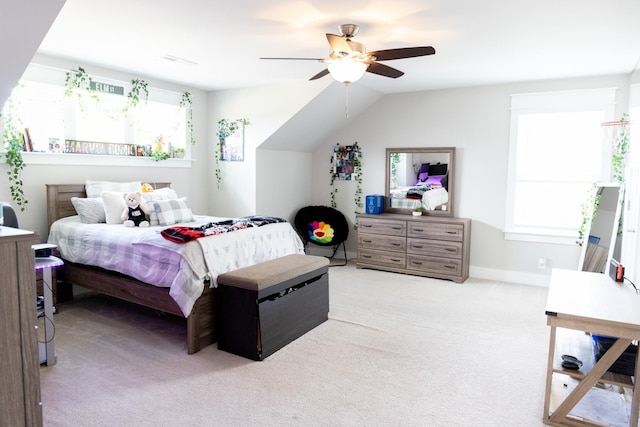 3303 Hampton Turner Dr, Murfreesboro, TN 37128 - bedroom featuring light colored carpet, ceiling fan, and baseboards
