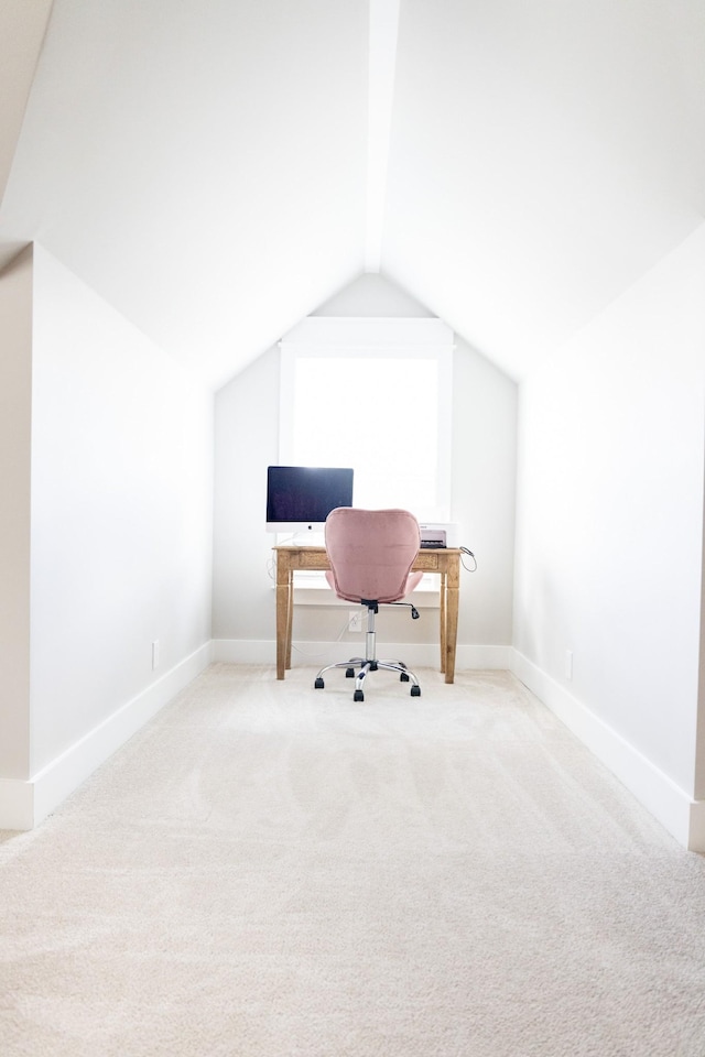 3303 Hampton Turner Dr, Murfreesboro, TN 37128 - carpeted office space featuring vaulted ceiling and baseboards