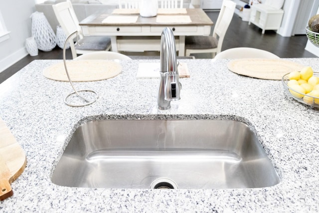 3303 Hampton Turner Dr, Murfreesboro, TN 37128 - kitchen view of a sink and light stone countertops