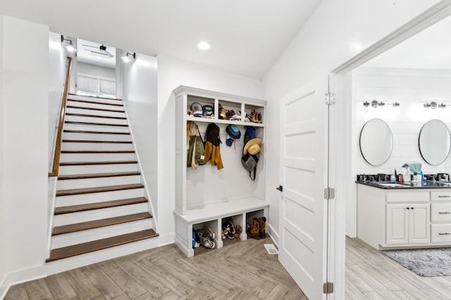 1930 Williams Rd, Lafayette, TN 37083 - mudroom with a sink and recessed lighting