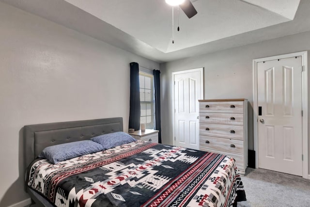 362 Shoshone Pl, Murfreesboro, TN 37128 - bedroom with light carpet, ceiling fan, and baseboards