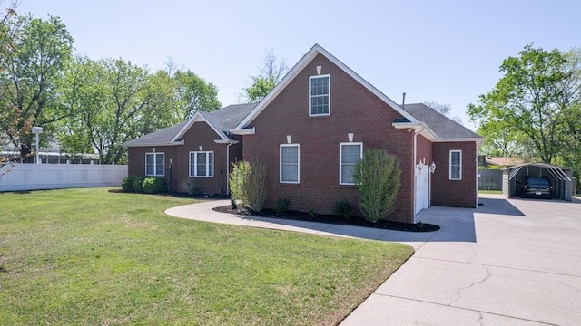 203 Ha Le Koa Ct, Smyrna, TN 37167 - view of front of home with a carport, brick siding, and driveway