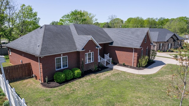 203 Ha Le Koa Ct, Smyrna, TN 37167 - single story home featuring brick siding, a shingled roof, and driveway