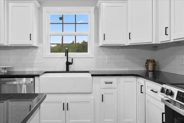 1331 Springplace Rd, Lewisburg, TN 37091 - kitchen featuring appliances with stainless steel finishes and white cabinets