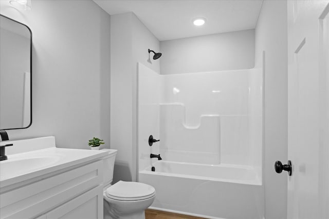 1331 Springplace Rd, Lewisburg, TN 37091 - full bathroom with vanity, washtub / shower combination, and wood finished floors