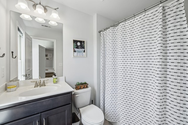 321 Union Pier Dr, Mount Juliet, TN 37122 - bathroom with vanity, toilet, and a shower with curtain