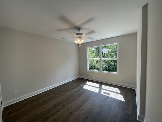 53 Charleston Cv, Clarksville, TN 37043 - spare room featuring dark wood-type flooring and a ceiling fan