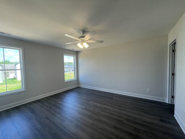 54 Charleston Cv, Clarksville, TN 37043 - empty room featuring dark wood-style flooring and ceiling fan