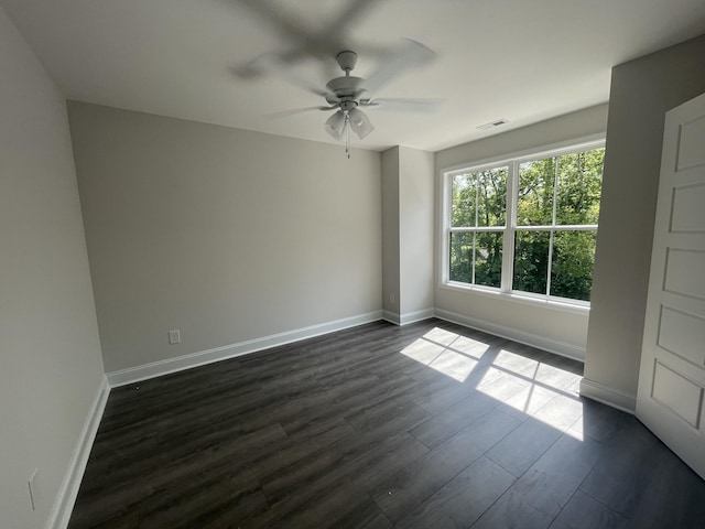 54 Charleston Cv, Clarksville, TN 37043 - spare room with dark wood finished floors and a ceiling fan