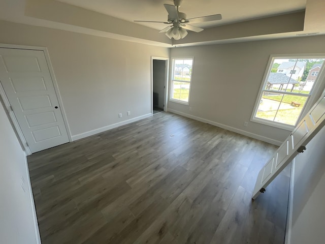 56 Charleston Cv, Clarksville, TN 37043 - unfurnished room featuring a ceiling fan and dark wood finished floors