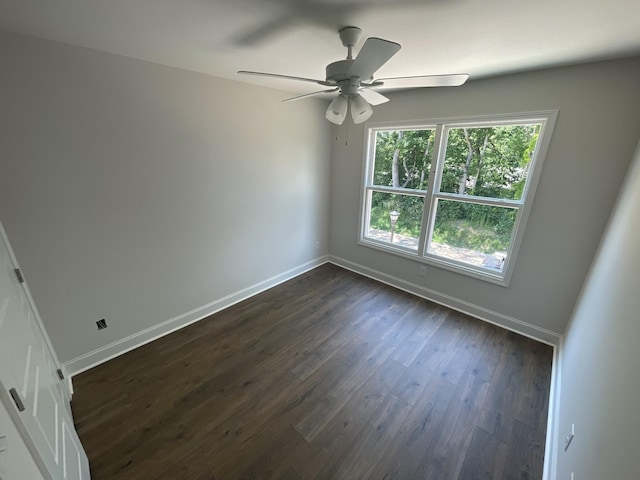 57 Charleston Cv, Clarksville, TN 37043 - spare room with dark wood-style flooring and a ceiling fan