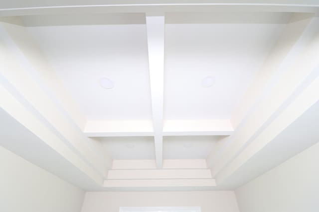 10172 Galen Rd, Lafayette, TN 37083 - detailed view of beamed ceiling and coffered ceiling