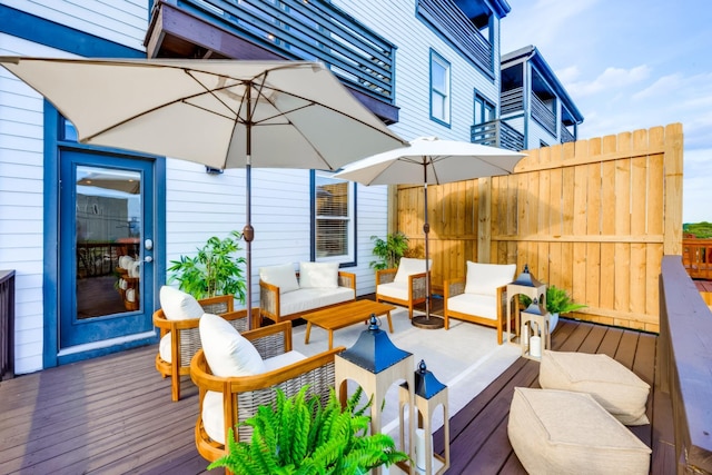 10B Fern Ave, Nashville, TN 37207 - wooden terrace with an outdoor hangout area
