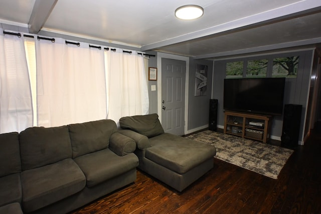 9097 Denton Rd, Linden, TN 37096 - living room with wood finished floors and baseboards