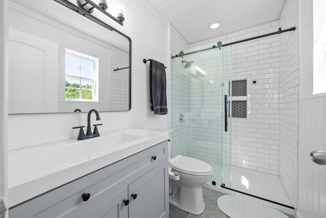 2829 Sharpie Dr, Clarksville, TN 37040 - bathroom featuring a stall shower, toilet, and vanity