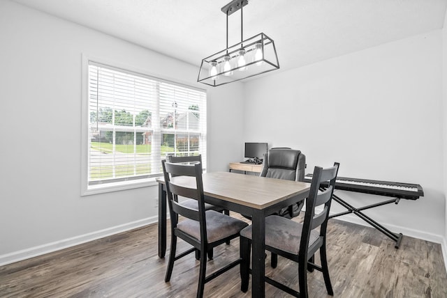 2829 Sharpie Dr, Clarksville, TN 37040 - dining room featuring baseboards and wood finished floors