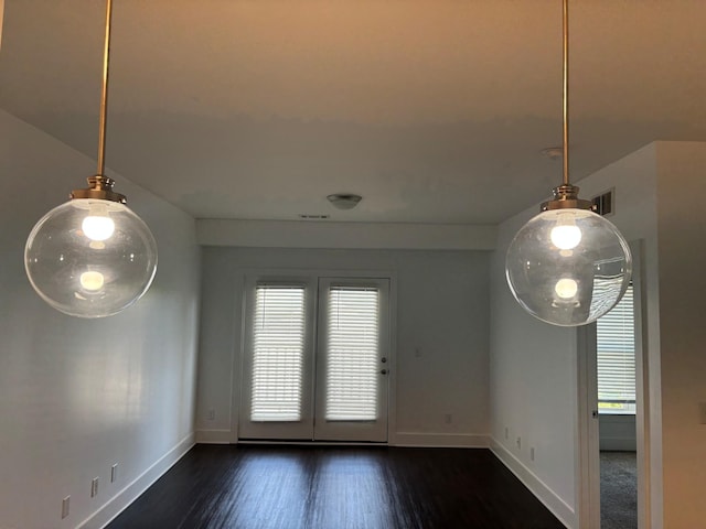 934 Governors Ct Unit 304, Antioch, TN 37013 - unfurnished dining area with baseboards, plenty of natural light, wood finished floors, and french doors