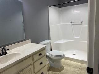117 Raspberry Dr, Winchester, TN 37398 - bathroom with toilet, tile patterned floors, a shower, and vanity