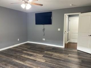117 Raspberry Dr, Winchester, TN 37398 - spare room with a ceiling fan, baseboards, and wood finished floors