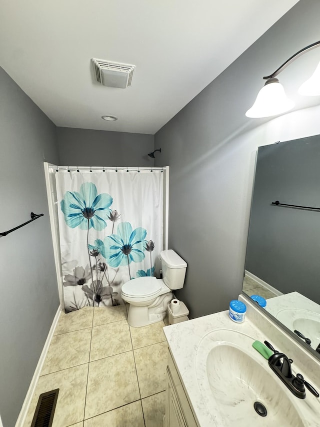 117 Raspberry Dr, Winchester, TN 37398 - full bathroom with vanity, tile patterned floors, and a shower with shower curtain