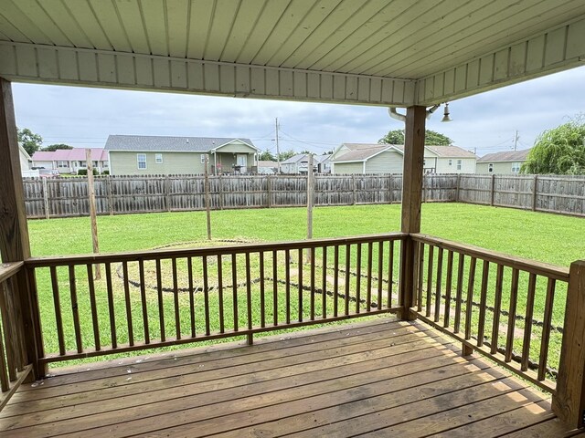 117 Raspberry Dr, Winchester, TN 37398 - deck featuring a fenced backyard and a residential view