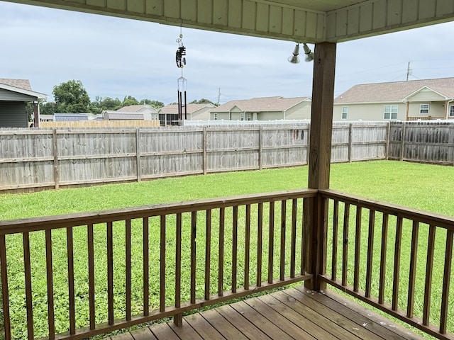 117 Raspberry Dr, Winchester, TN 37398 - wooden deck featuring a fenced backyard and a residential view