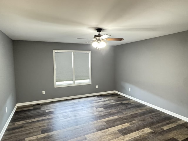 117 Raspberry Dr, Winchester, TN 37398 - unfurnished room with a ceiling fan and dark wood finished floors