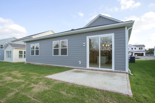 122 W Cassa Way, Mount Juliet, TN 37122 - rear view of house featuring a patio area, a lawn, and central air condition unit