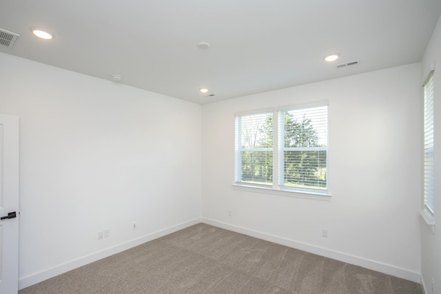122 W Cassa Way, Mount Juliet, TN 37122 - spare room featuring baseboards, light colored carpet, and recessed lighting