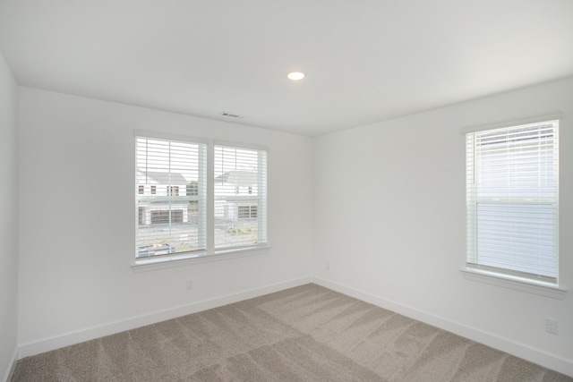 122 W Cassa Way, Mount Juliet, TN 37122 - spare room featuring baseboards, light colored carpet, and recessed lighting