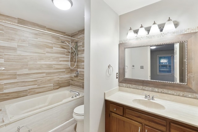 2433 Kennedy Ct Unit 2433, Franklin, TN 37064 - bathroom with vanity,  shower combination, and toilet