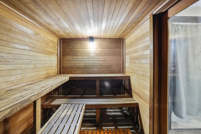 2433 Kennedy Ct Unit 2433, Franklin, TN 37064 - relaxing sauna / steam room featuring wood walls and wood ceiling