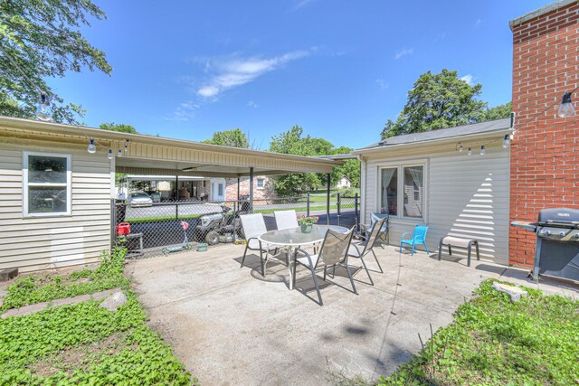 1111 Greenhill St, Murfreesboro, TN 37129 - view of patio featuring a grill and outdoor dining space